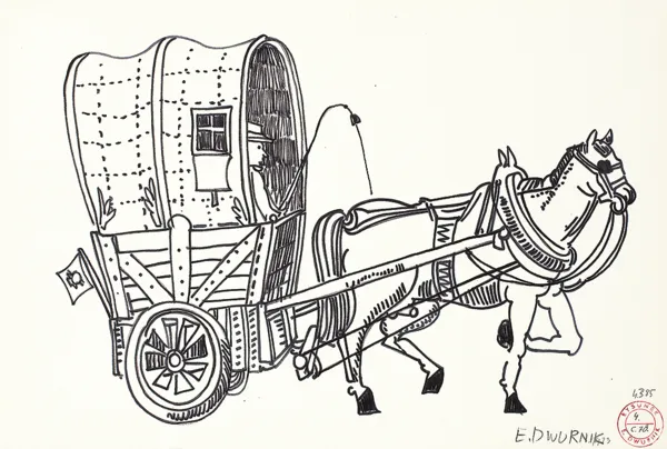 Edward Dwurnik, Hycel, z cyklu Pojazdy, 1973