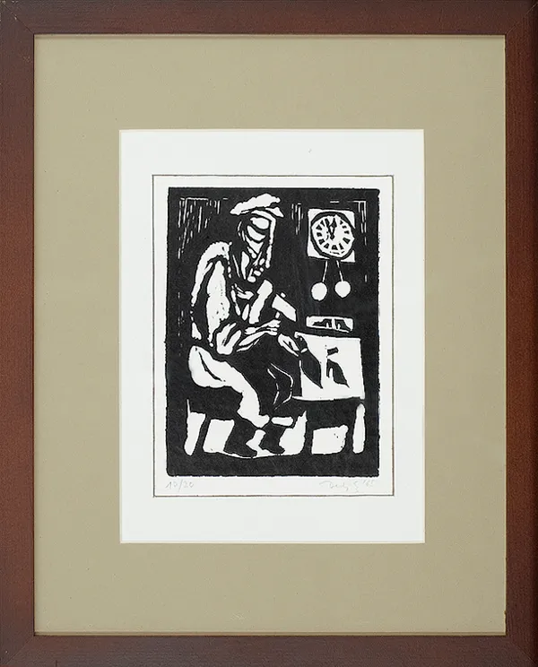 Jerzy Duda Gracz, Szewc, z cyklu Judaica, 1965