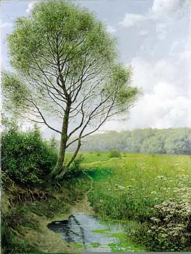 Ludwik Finck, Pejzaż wiosenny