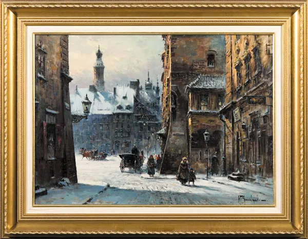 Władysław Chmieliński (Stachowicz), WIDOK NA RYNEK STAREGO MIASTA, po 1945 