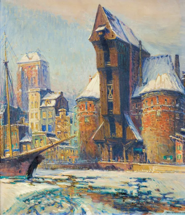 Theodor Urtnowski, GDAŃSK STARY ŻURAW W ZIMOWYM SŁOŃCU