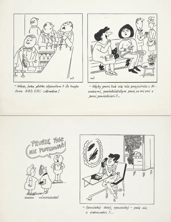 Gwidon Miklaszewski, CZTERY RYSUNKI SATYRYCZNE