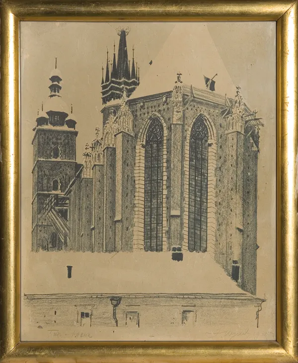 Leon Wyczółkowski, ABSYDA KOŚCIOŁA MARIACKIEGO W KRAKOWIE, 1926