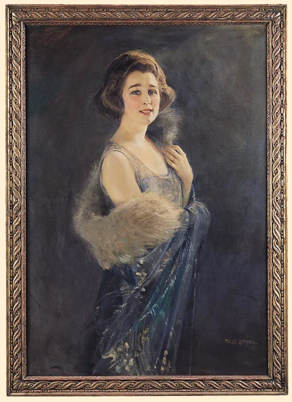 Tadeusz Styka, PORTRET DAMY W ETOLI, po 1940