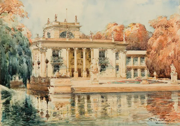 Władysław Chmieliński (Stachowicz), PAŁAC NA WODZIE W ŁAZIENKACH WARSZ.