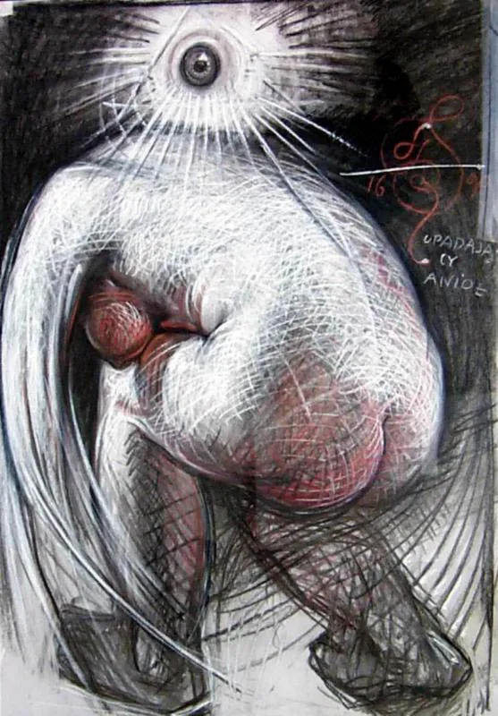 Franciszek Starowieyski, UPADAJACY ANIOŁ, 1999