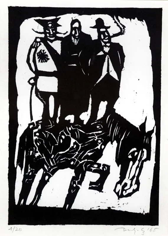 Jerzy Duda Gracz, Trzech z koniem, 1965