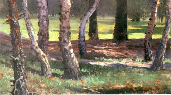 Władysław Podkowiński, Polanka w lesie