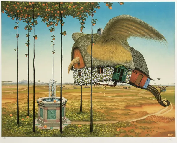 Jacek Yerka, Domek przy źródle, 2004