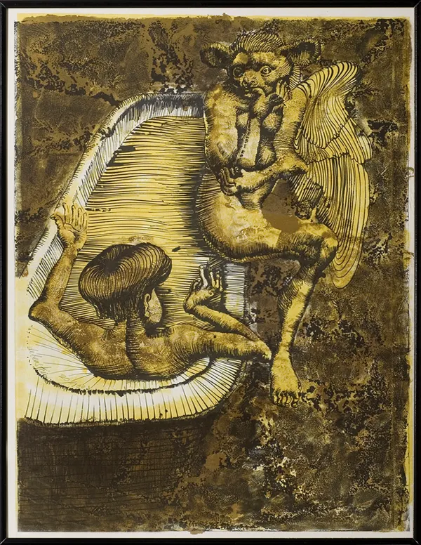 Jan Lebenstein, Kąpiąca się i satyr 