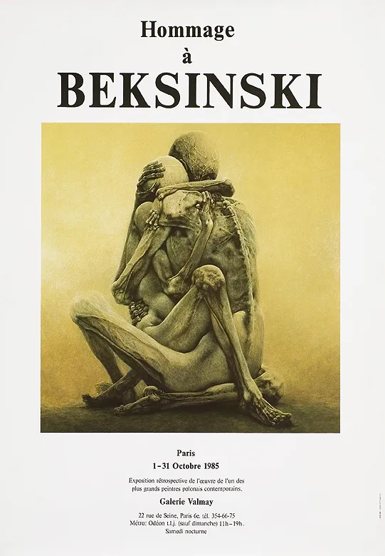 Zdzisław Beksiński, Plakat wystawy indywidualnej, 1985