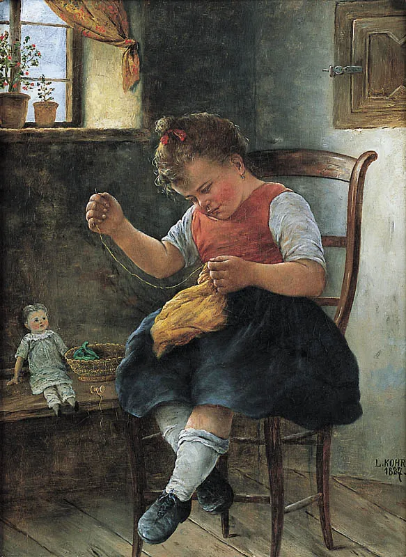 Ludwig  Kohrl, MAŁA KRAWCOWA, 1887