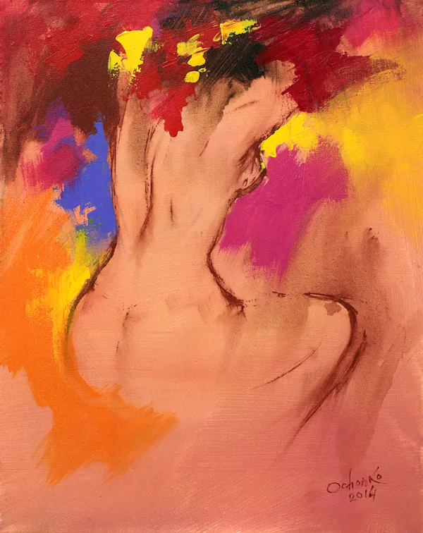 Eugeniusz Ochonko, Akt, z cyklu Mistyczny taniec ciała, 2014