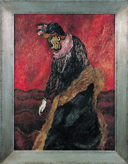 Józef Czapski, KOBIETA W CZERWIENI, 1963 