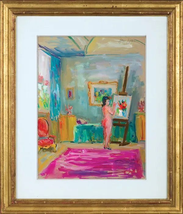 Jakub (Jacques) Zucker, MODELKA W PRACOWNI ARTYSTY