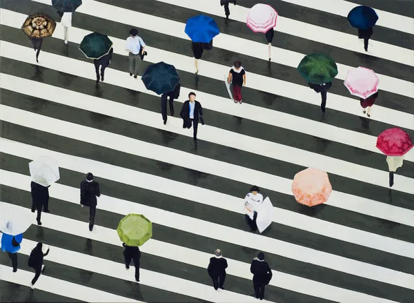 Agata  Trafalska, Abstrakcje miejskie – deszcz, 2013