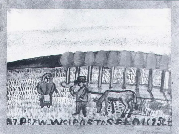 Nikifor Krynicki, Na łące