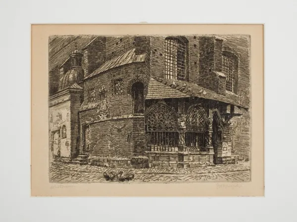 Jan  Wojnarski, OGRÓJEC PRZY KOŚCIELE ŚW. BARBARY W KRAKOWIE