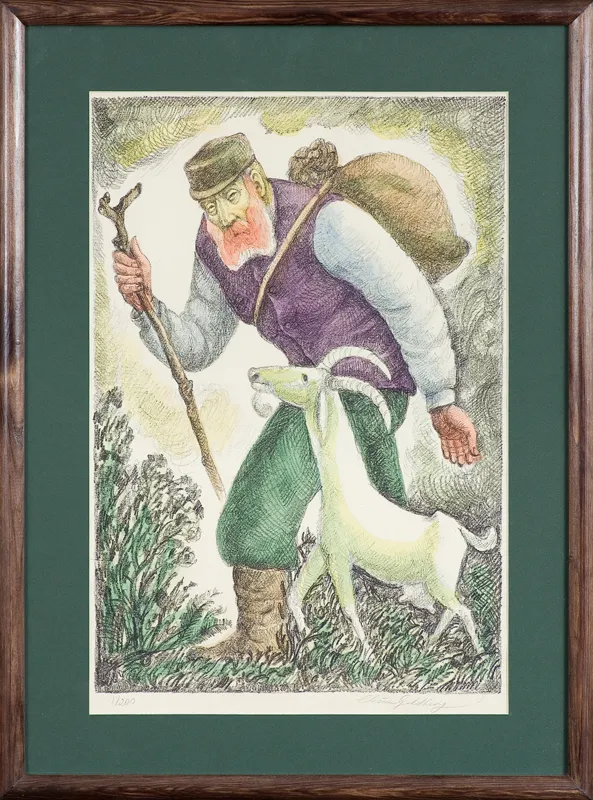 Chaim  Goldberg, ŻYD Z KOZĄ