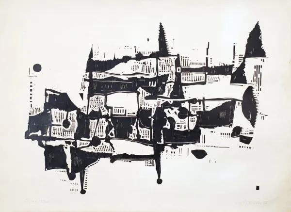 Stanisław  Wójtowicz, Pejzaż włoski (II), 1957
