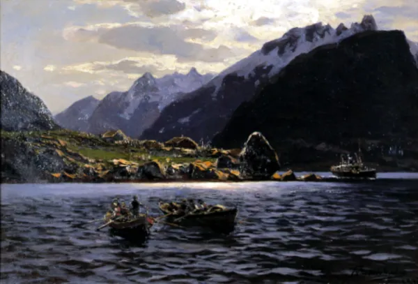 Themistokles Eckenbrecher, Fiord w Norwegii, 1913