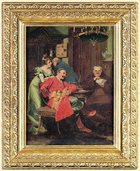 Jan Czesław Moniuszko, GRA W KARTY, ok. 1900