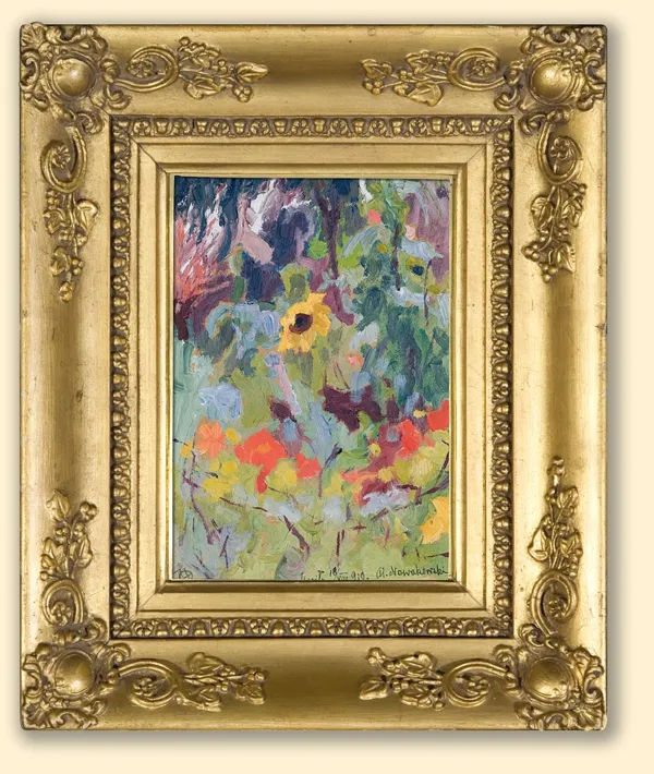 Aleksy Nowakiwski, SŁONECZNIK I INNE KWIATY, 1910