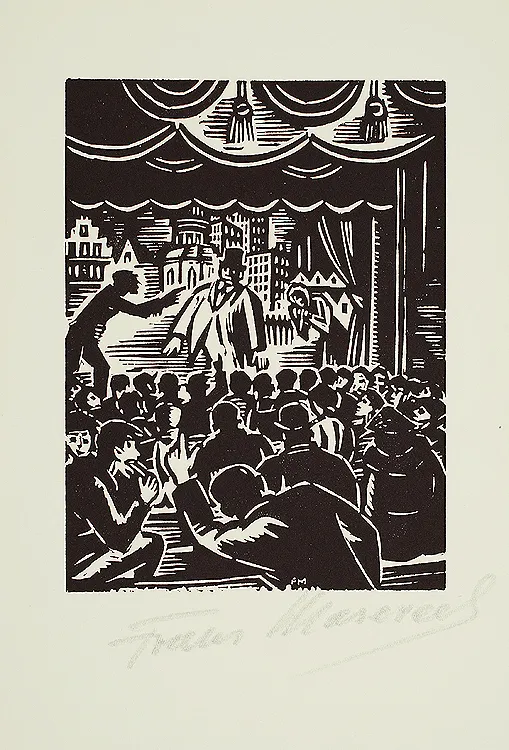 Frans Masereel, Scena w teatrze