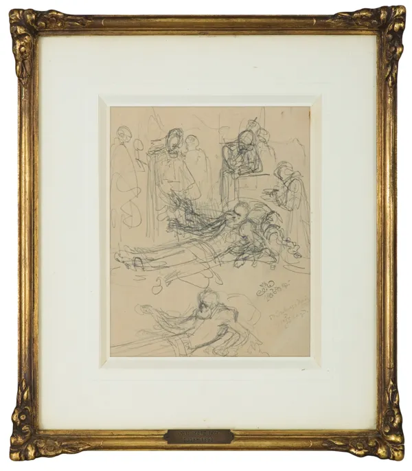 Jan Matejko, SZKIC WIELOPOSTACIOWEJ KOMPOZYCJI, 1868