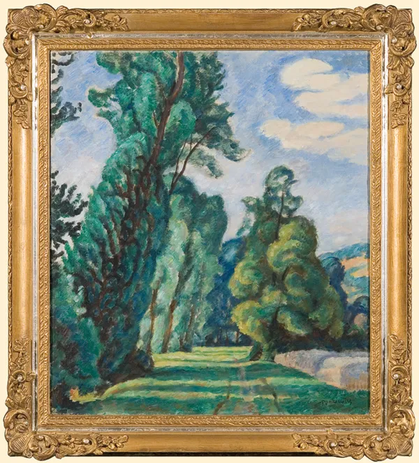 Józef Pankiewicz, PEJZAŻ Z DROGĄ WŚRÓD DRZEW, ok. 1912-1913