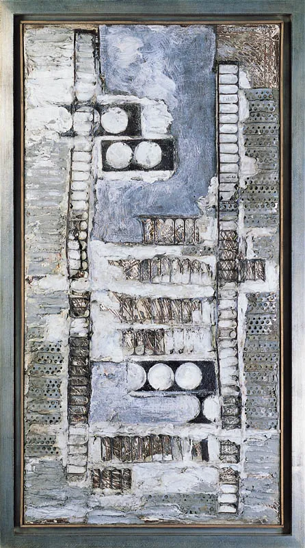 Bronisław Kierzkowski, KOMPOZYCJA FAKTUROWA NR 243, 1959