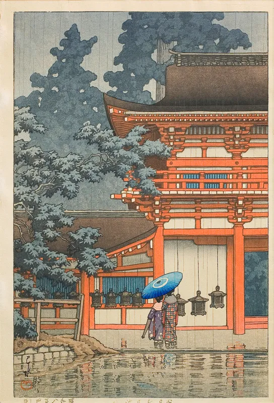 Kawase  Hasui, ŚWIĄTYNIA KASUGA W NARZE, 1933