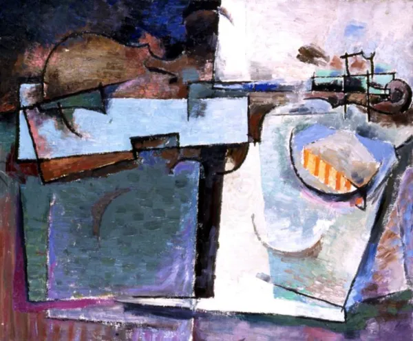 Stanisław Fijałkowski, Kubistyczna martwa natura ze skrzypcami, ok. 1947