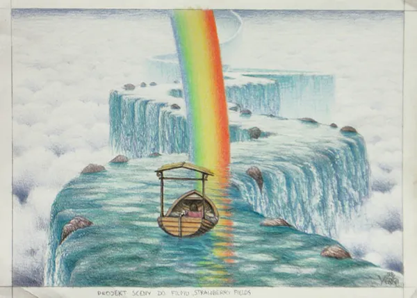 Jacek Yerka, Projekt sceny do filmu „Strawberry Fields",
