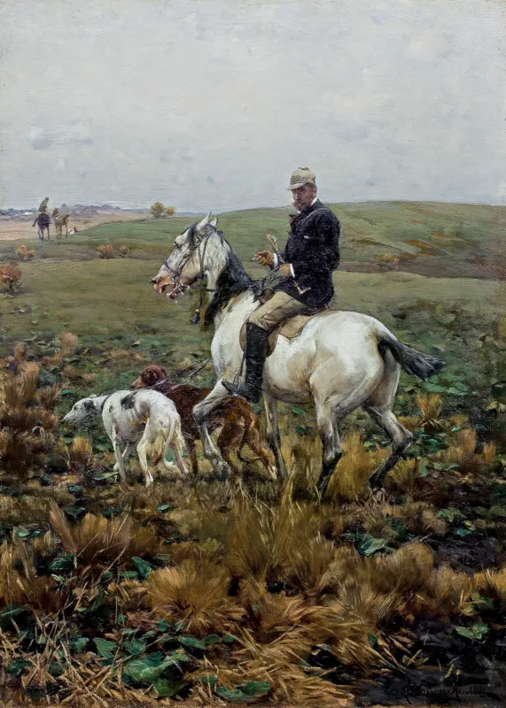 Alfred Wierusz-Kowalski, NA POLOWANIE Z CHARTAMI