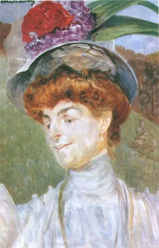 Jacek Malczewski, Portret damy w kapeluszu