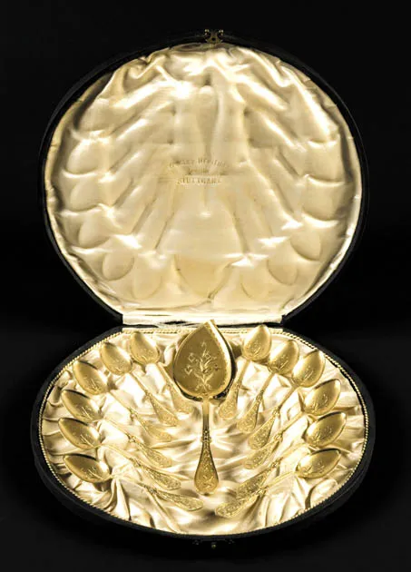 Autor nierozpoznany, KOMPLET ŁYŻECZEK DO LODÓW, koniec XIX w.