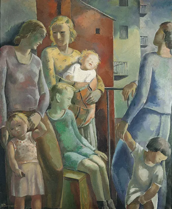 Wacław Borowski, Na balkonie, ok. 1930