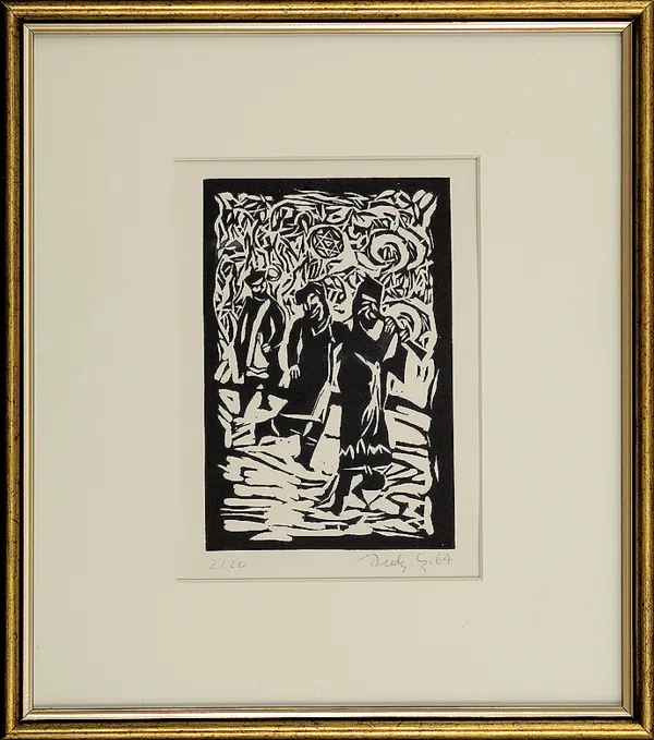 Jerzy Duda Gracz, Grajkowie, z cyklu Judaica, 1964