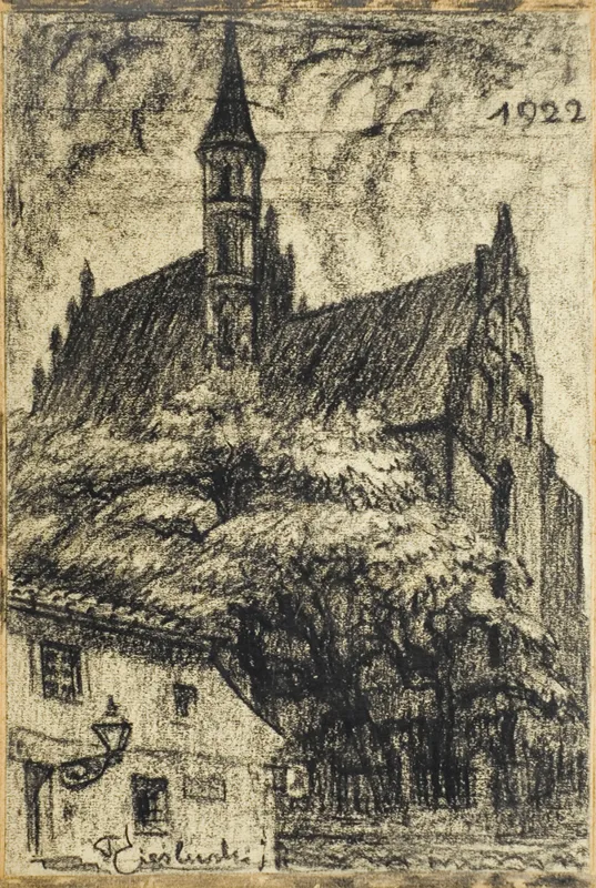 Tadeusz Cieślewski (syn), Kościół gotycki w Chełmnie, 1922