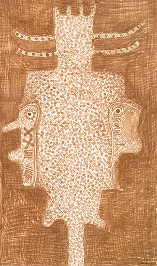 Jan Lebenstein, FIGURA OSIOWA, 1960