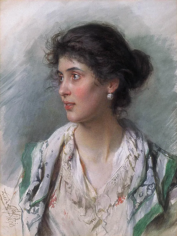 Ludwig Johann  Passini, Włoszka, 1896