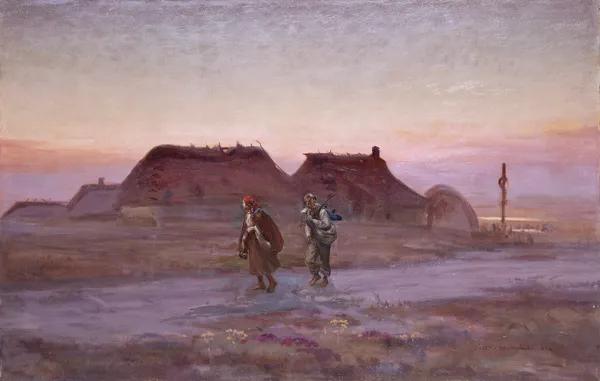 Józef Chełmoński, Pod wieczór ( Z Polesia)