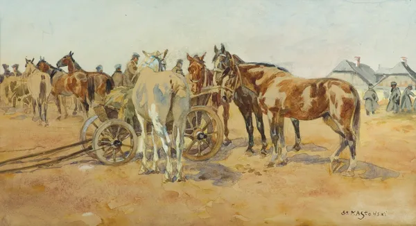 Stanisław Masłowski, NA TARGU KOŃSKIM