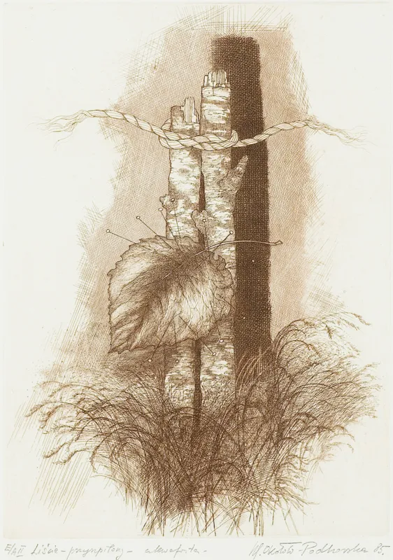 Maria Okołów-Podhorska, LIŚCIE - PRZYSZPILONY, 1985