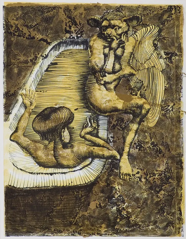Jan Lebenstein, Kąpiąca się i satyr