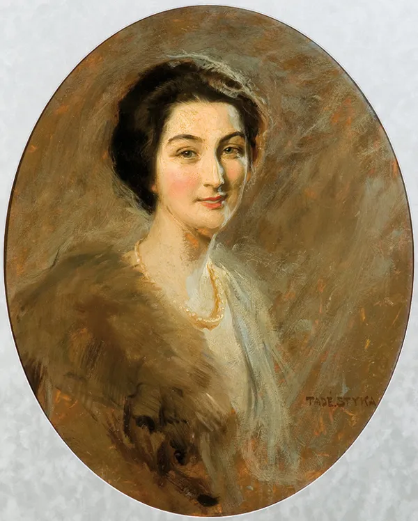 Tadeusz Styka, PORTRET HRABINY LUCIENNE LEPIC, 1922