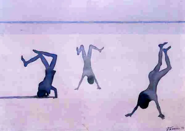 Jan Tarasin, Chłopcy chodzący na rękach, 1998