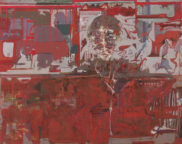 Marek Szymański, Portret starszej kobiety w okularach, lata 80.