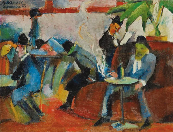 Aleksander  Świdwiński, W KAWIARNI, 1923